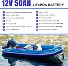 12v 50ah 100ah 200ah Lithium Lifepo4 Battery Pack For Rv Marine Solar System Bms