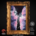 Star Placer By Carla Morrow 12x18 Inch Silver Dragon In Purple Nebula Art Poster