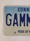 Rare Connecticut Rose Of New England License Plate      Norwich Ct Gamma 2