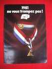 1981 Goodyear  French  Advertisement Folder  printed Paris  election Edition
