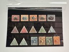 Postage Stamps Guatemala Centavos Vintage Set 16 Pcs Overprint Cancelled Mh Used