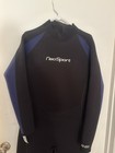 Neosport 5mm X-span Unisex Black blue Dive Thermal Swim Wetsuit Large