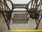 Antique Singer Treadle Sewing Machine Cast Iron Table Base 23 