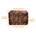 Steel cloth 7  Tall Quad Pod Hunting Blind Cover 2 Person Camouflage Black