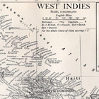 West Indies - Florida Jamaica Cuba Puerto Rico 1911 Original Antique Map W Video