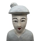 Vintage Asian Burmese Thai Handpainted Wood Carved Temple Musician 16   