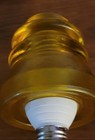 Vintage Glass Insulator Light Lamp  Made From Old Insulator Regular Socket