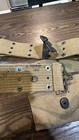 Ww2 Us Army Military Greenish kacki Canvas Combat Field  Belt W  First Aid Bag