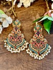 Nauratan Multi Color Necklace Set  Pakistani Indian Jewelry  Bollywood  Jewelry