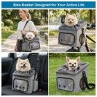 Ownpets Foldable Dog Bike Basket Carrier   Car Booster Seat For Small Pets