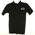Ibm Thinkpad Vintage Tech Employee Uniform Black Polo Shirt Size L Large