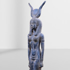 Unique Ancient Egyptian Antiquities Statue Large For Goddess Hathor Pharaonic Bc