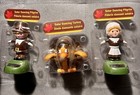Set Of 3 Solar Powered Dancing Boy   Girl Pilgrim   Turkey Thanksgiving Fall