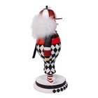 Kurt Adler Resin Hollywood Nutcracker  Tweedle Dum  Red  14 5in