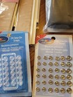 Lot Of Vtg Sewing Supplies Shapers  Bands  Snaps  Twist Pins  Braid  Buckles
