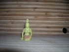 Marx 1953 Camp Indian Squaw Sitting 60mm Playset Figure Toy Vinyl Rubber Dk Yel