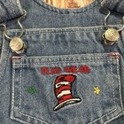 Vintage Dr  Seuss Embroidered Jean Jumper Size 18 Months