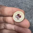Ww2 Red Cross Pin 40s Secouriste Croix Rouge Francaise Mourgeon Paris Parc Royal