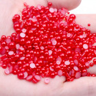 1000 Pieces Flatback Half Pearls  Flat Backed Round Half Pearls Beads For Crafts