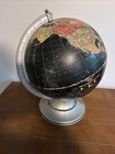 Vintage World Globe With Metal Base
