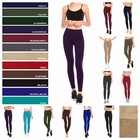 1  3   6 Pack Women Fleece Lined Leggings Lot Casual Thick Winter Warm Thermal