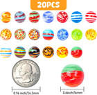 20pcs Glass Marbles For Kids  0 6 Inch Small Colorful Marbles Run Accessories  F