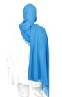 Premium Chiffon Hijab Head Scarf Shawl Wrap For Muslim Women Azure Blue