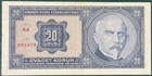 Czechoslovakia P-21 20 Korun 1926 Nice Grade