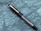 Restored Vintage Geha 790 Pearl Gray Fountain Pen 14k M Flex Nib 1950s Germany