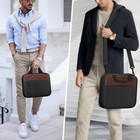 Finpac Extra Large Bible Cover  Carrying Book 12  X 10  X 3   Black   Brown 