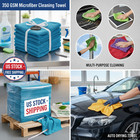 60-pack 350 Gsm Microfiber Cleaning Towels   Soft Absorbent Reusable Cloths 30  3