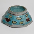 Qing Dynasty Condiment-sauce Bowl   Late 1800   s Turquoise Import   Hand Painted