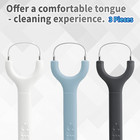 3-pack Metal Tongue Scraper For Adults  304 Stainless Steel Tongue Cleaner For B