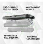 Flex Stack Pack Zero Clearance Folding Rack Shelf Fs1502 - New