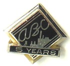 Ab Chance Co  5 Year Employee Service Award Tie Pin Advertising