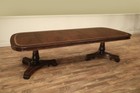Large Banquet Table On Regency-style Pedestals  Attributed To Henredon Natchez