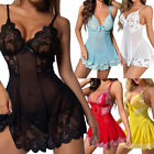 Women s Sexy-lingerie Babydoll Sleepwear Underwear Lace Dress G-string Nightwear