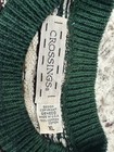 Crossings Men s Crew Neck Pullover Sweater Xl Geometric Knit Cotton Made In Usa