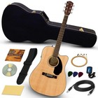 Fender Cd-60sce Dreadnought Acoustic-electric Guitar - Natural W  Hard Case
