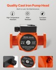 Vevor F-007-f5-71fc Cast Iron Circulator Pump Hot Water Circulation 1 10hp 23gpm