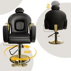 360   Swivel Reclining Salon Chair Stylist Chair Heavy Duty Hydraulic Hair Chair