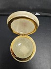 Vintage Round Jewelry Box Small Trinket Storage Organizer Box Pink Rose