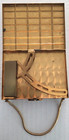 Vintage Compact Cigarette Case Clutch Gold Tone 2-sided W  Comb Mirror Lipstick