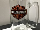 Harley Davidson - Officially Licensed Harley Tall Heavy Glass 22 Oz  Mug