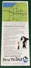 Vintage 1980s Sea World Souvenir Brochure Amusement Park Aurora Ohio Summer