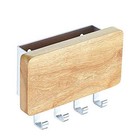  Key Holder  Mail  Letter And Key Organizer Wall Mounted With 4 Hooks  