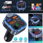 Bluetooth 5 0 Fm Transmitter car Kit With Hands-free Calling And 2 Usb Charger