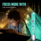 Fish Lamp Sensory Bubble Tube Lamps Aquarium Night Light 6 Led Color Changing Tu