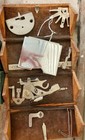 Wooden Puzzle Box  Dovetailed Box  Sewing Collectible  Antique Sewing Notions