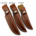 Leather Sheath Fixed Blade Knife Straight Knife Scabbard Pouch 4 Sizes